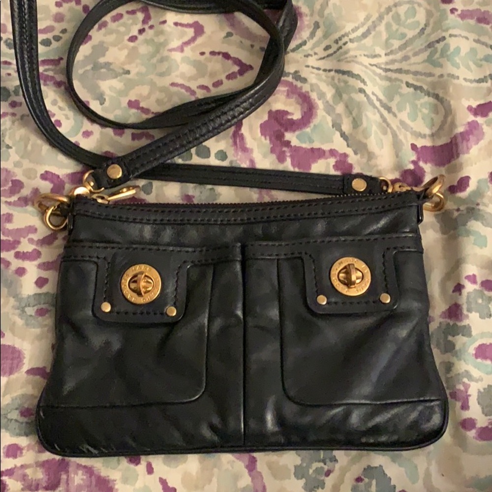 Marc by Marc Jacobs Turnlock Leather Crossbody Bag